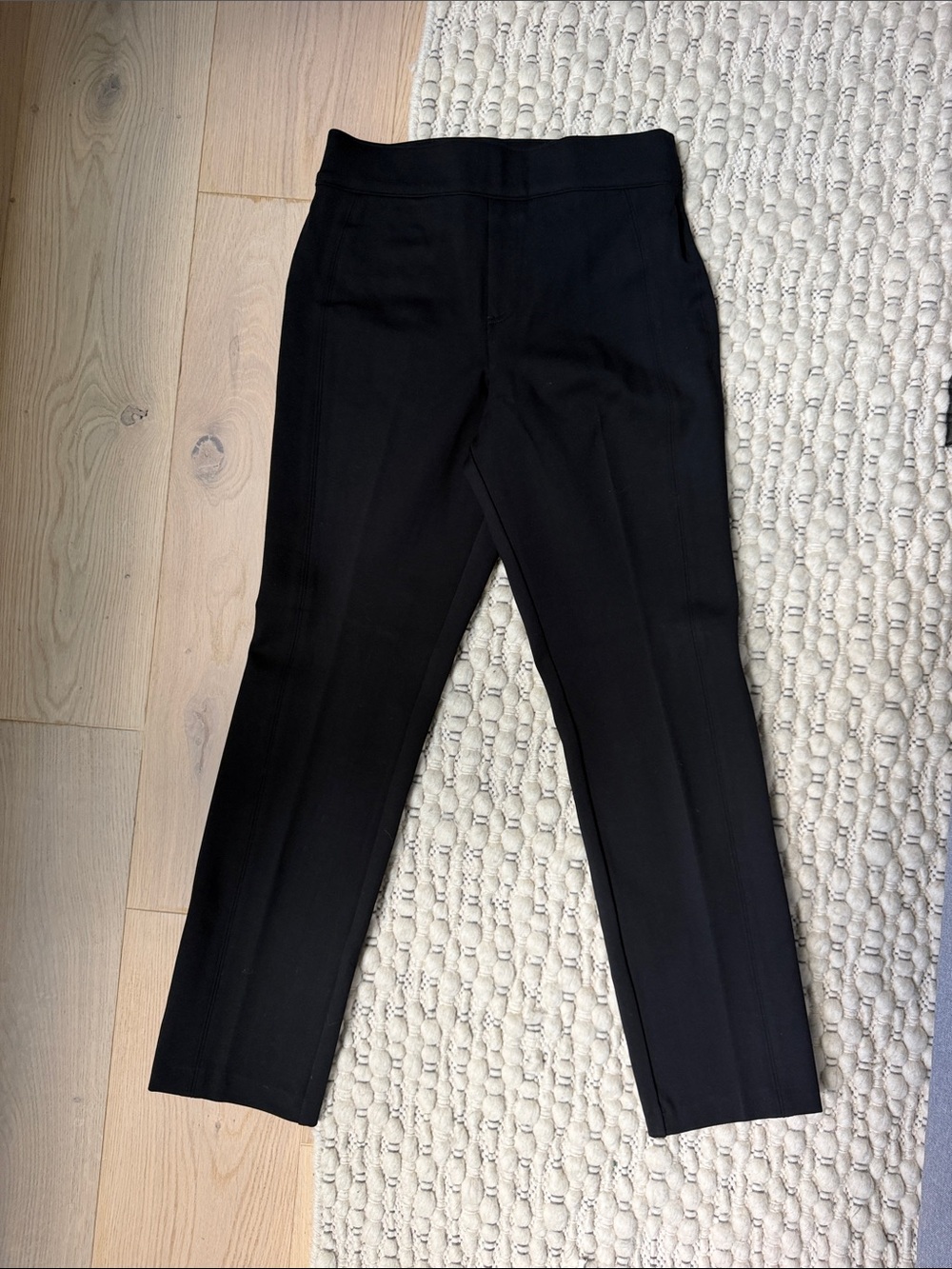 SPANX Black Ponte Slim Straight Pants